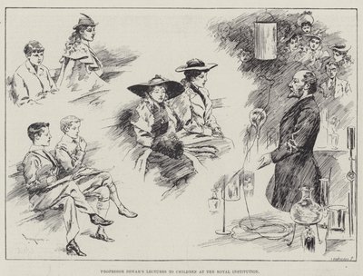 Conférences du professeur Dewar aux enfants à la Royal Institution - William Douglas Almond